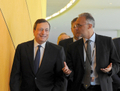 3 septembre Mario Draghi le président de la BCE arrive pour une réunion avec les membres du Comité économique et monétaire de l’UE au siège de Bruxelles. (John Thys/AFP/GettyImages)