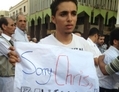 Mercredi 12 septembre, Benghazi, Libyens rassemblés à Alshajra Square, pour dénoncer les assauts de mardi contre  le consulat américain. (A. Sanalla)