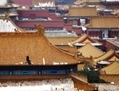 Un oiseau vole au-dessus de la Cité Interdite après de fortes chutes de neige à Pékin le 4 novembre 2012. Au petit matin du 4 novembre, le bureau des prévisions météorologiques de Pékin a publié son alerte météorologique la plus alarmante. (Wang Zhao/AFP/Getty Images)