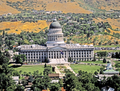 Le capitole de l’État de l’Utah affiche la puissance du pouvoir de l’État face à la puissance spirituelle de l’Église mormone. (Mahaux Photography)