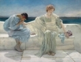 <i>Ask Me No More</i>, par Sir Lawrence Alma-Tadema, O.M, RA (Britannique, 1836-1912), 79 x 114 cm. Cette toile s’est vendue à 1 690 500 u20ac à la galerie Christie’s d’arts européens du XIX<sup>e</sup> siècle, à New York, le 29 octobre,  soit au prix le plus bas de son estimation. (Gracieuseté de Christie Images Ltd 2012)