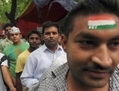 Des partisans du militant anticorruption Anna Hazare participent à un rassemblement le 29 juillet 2012 à New Delhi. (Sajjad Hussain/AFP/Getty Images)