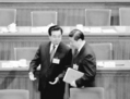 Le nouveau chef du Parti communiste chinois, Xi Jinping (à droite), et le chef sortant, Hu Jintao (Getty Images)