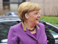 Angela Merkel, chancelière allemande, avait annoncé sa volonté de tout faire pour favoriser un compromis au sommet sur le budget européen le vendredi 8 février à Bruxelles. (Georges Gobet/AFP/Getty Images)