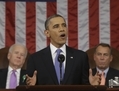 Le président Barack Obama (c), son vice-président Joe Biden (g) et John Boehner (d), président de la Chambre des Représentants des États-Unis et du 8e district de l’Ohio, lors du discours sur l’État de l’Union, prononcé à Washington, le 12 février. Obama a proposé d’entamer des négociations sur la création d’une zone de libre-échange transatlantique. (Charles Dharapak/AFP/Getty Images)