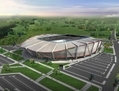 Simulation informatique du stade principal d’athlétisme, capable d’accueillir 25000 spectateurs, à Mersin. (Document de presse) 

