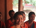 Keerti, une étudiant indienne de Mohiniattam, suit des cours de danse classique indienne. Ce 6 février, elle est en classe de musique à l’université des arts et de la culture de Kalamandalam dans le Cheruthuruthy, à Kerala, en Inde. (Venus Upadhayaya/Epoch Times)