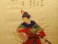 Hua Mulan s’en va-t’en guerre, huile sur soie. (Wikimedia Commons)
