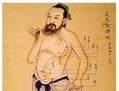 Ancienne illustration chinoise d'un méridien sur le corps. (Domaine public)