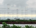 La sous-station de Radio Taiwan International (RTI), à Tianma, a 20 antennes hautes de 75 mètres qui forment un cercle. RTI compte fermer ses sous-stations et mettre fin aux contrats avec des radios qui diffusent des informations non censurées en Chine continentale. (Li Yuan/Époque Times) 
