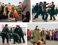 Un agencement de photos montre des pratiquants de Falun Gong en train de se faire rouer de coups sur la Place Tiananmen à Pékin. Dans les premières années de la persécution de Falun Gong, des pratiquants de cette pratique spirituelle se sont rendus sur la Place pour faire appel auprès des autorités. (Minghui.org)