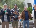 Les quatre amis (de gauche à droite : Kevin Kline, Morgan Freeman, Robert De Niro et Michael Douglas) commencent à jouir de leur fin de semaine à Las Vegas. (Séville Films)

