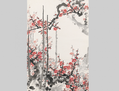 Guan Shanyue, Chinois, 1912-2000, <i>Le signe avant-coureur du printemps</i>, 1980. Encre et pigments sur papier. 93,9 x 60,5 cm. (Avec l’aimable collaboration du Musée national du Victoria)