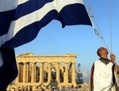 La Grèce est cernée par une histoire triste de malheurs financiers (Orestis Panagiotou/EPA).  