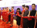 Ouverture de l’exposition, en présence du Président de la Fondation d’Art Festival de Chine, du Directeur du Centre Culturel de Chine à Paris, de l’artiste Yu Chensong. (Epoch Times)