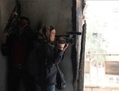 Camille Courcy sur le terrain à Alep en Syrie. (Zakaria Alkafe)