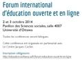 Une nouvelle édition du Forum international d’éducation ouverte et en ligne aura lieu les 2 et 3 octobre 2014 à l’Université d’Ottawa. (Gracieuseté d’Emmanuel Duplàa)