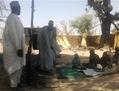 Des PDIP du village de Damboa, dans l’État de Borno, ont trouvé refuge chez un parent. (Aminu Abubakar/IRIN)
