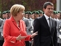 Le Premier ministre Manuel Valls et la chancelière allemande Angela Merkel lors de leur dernière rencontre à Berlin, le 22 septembre 2014. (Tobias Schwarz/AFP/Getty Images)
