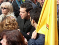 Alexis Tsipras au milieu d’une manifestation contre la privatisation des retraites en 2007. (Panagiotis Botsis / Wikimedia)
