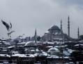 La ville d'Istanbul sous la neige le 18 février 2015 (Ozan Kose/AFP/Getty Images)