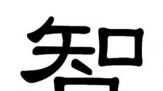 Caractères chinois: La sagesse, Zhī (智)