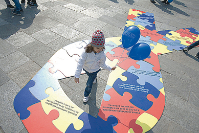 Avril est le mois international de l’autisme. (Mircea Restea/AFP/Getty Images)