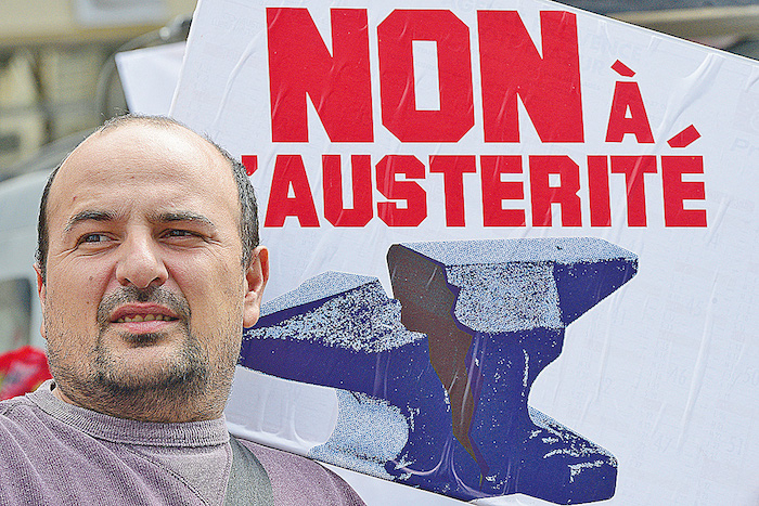 Manifestation des syndicats à Marseille le 1er mai. (Boris Horvat/AFP/Getty Images)