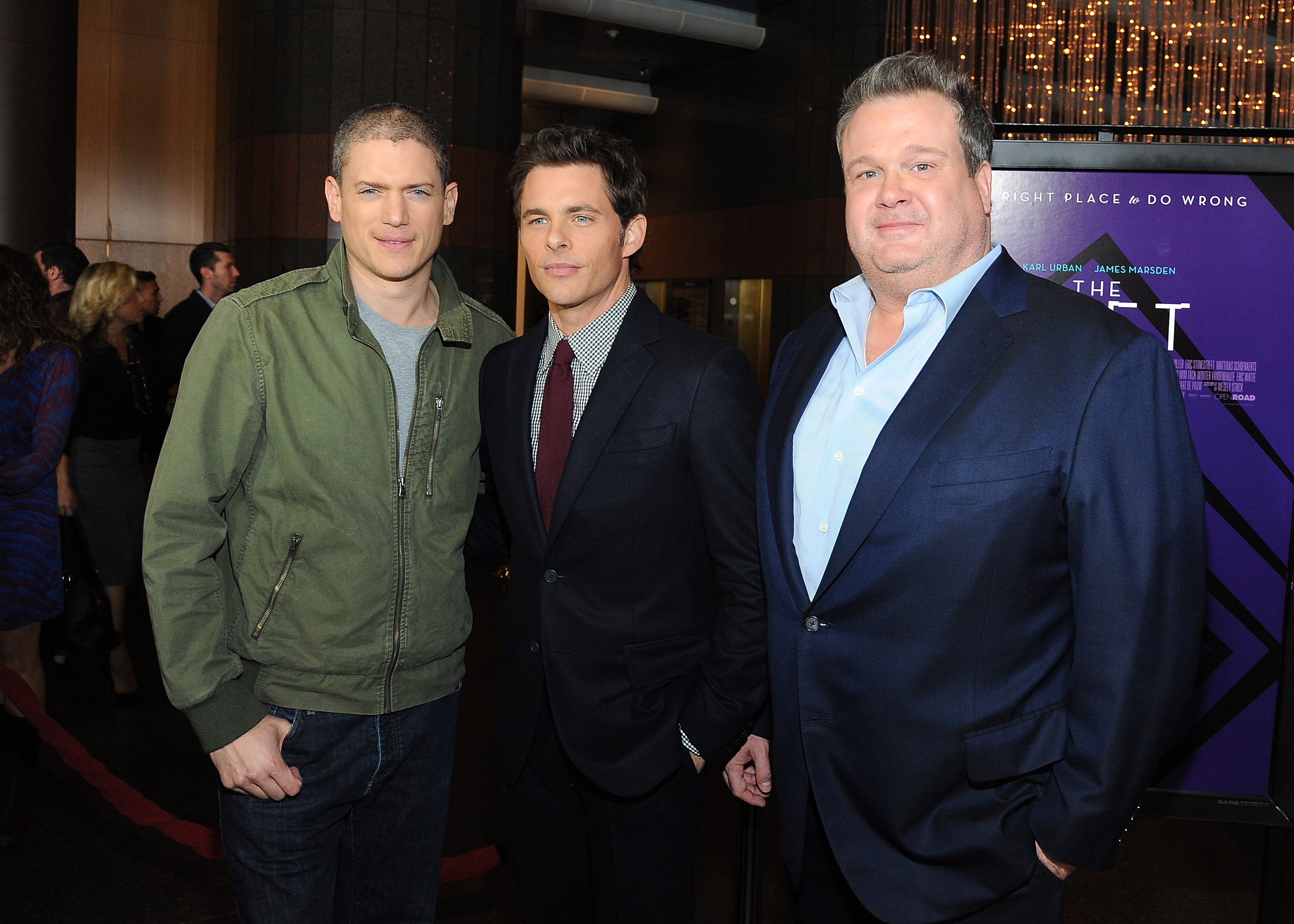  Actors Wentworth Miller, James Marsden and Eric Stonestreet à Los Angeles, le 27 janvier 2015. (Angela Weiss/Getty Images)