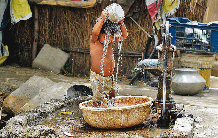 En Inde, les vagues de chaleur sont fréquentes et se produisent généralement avant la mousson. (Money Sharma/Getty Images)