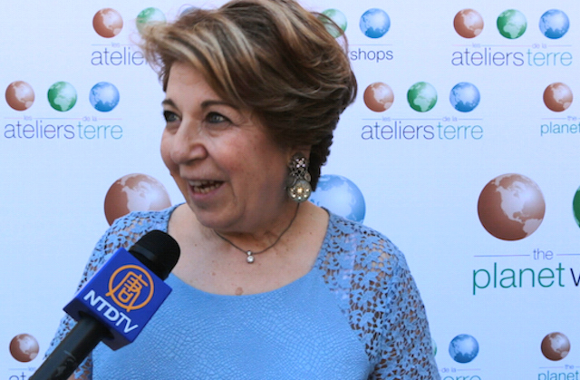 Corinne Lepage, interrogée lors de la Global Conference qui s'est tenue du 6 au 8 juillet du domaine du Château de Chantilly (NTD Television)