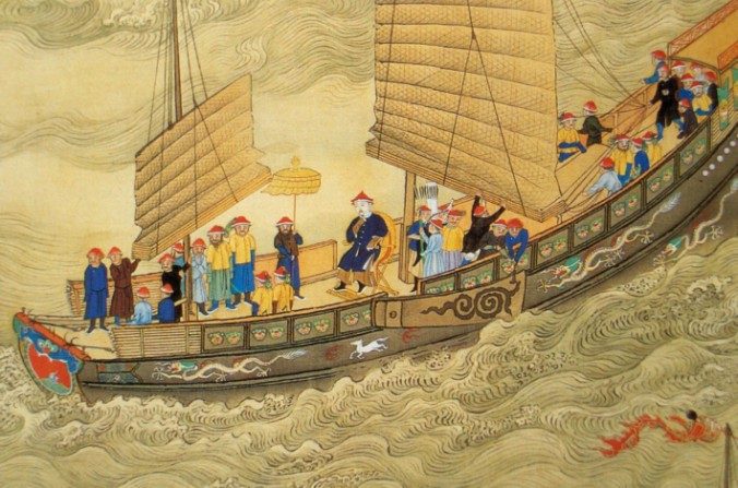L'empereur Kangxi en voyage, au début du 18e siècle, sous la dynastie Qing, en Chine. (Wikimedia Commons)