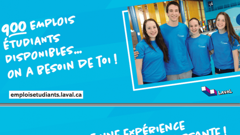Les municipalités sont de gros employeurs pour les étudiants. Par exemple, la Ville de Laval recrute 900 étudiants pour l’été 2015. (Ville de Laval) 