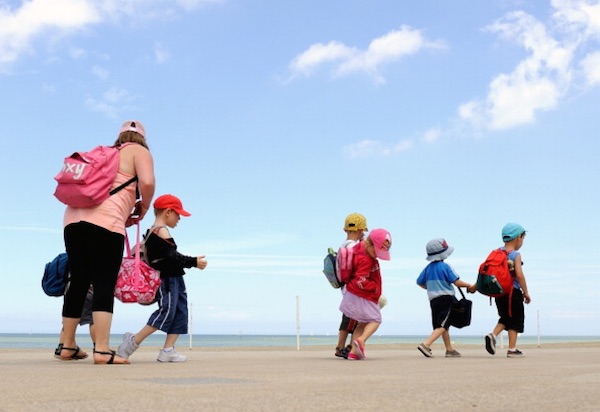De moins en moins d'enfants partent désormais en colonie de vacances (Philippe Huguen /AFP/Getty Images)