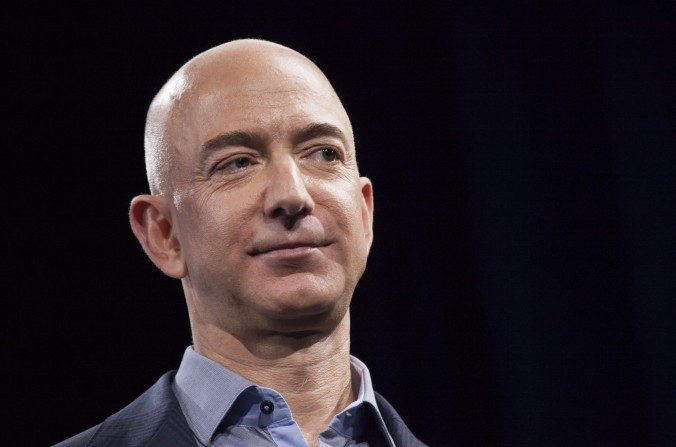 Jeff Bezos, fondateur et PDG d'Amazon.com à Seattle le 18 juin 2014. (David Ryder/Getty Images)