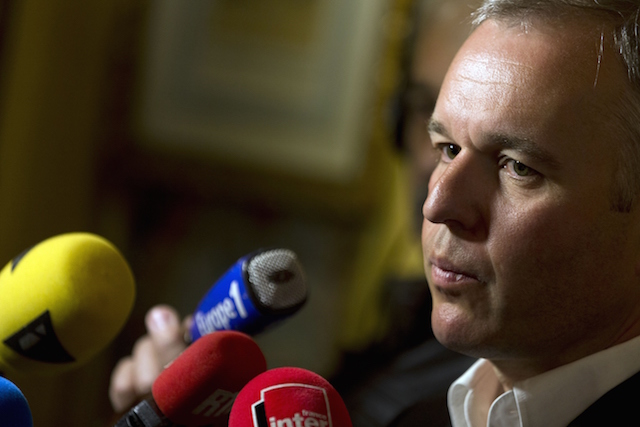 François de Rugy a été le premier à démissionner d'Europe Écologie Les Verts le 27 août pour cause de dérive gauchiste du parti (KENZO TRIBOUILLARD/AFP/Getty Images)
