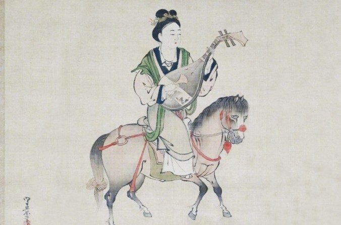 Une peinture japonaise de la période Edo représentant Wang Zhaojun. (Wikimedia Commons)