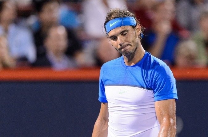 Rafael Nadal n'est pas allé au-delà des quarts de final d'un tournoi majeur depuis Roland-Garros en 2014. (Minas Panagiotakis/Getty Images)