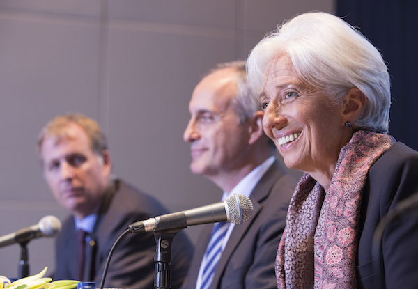 50 % des Français voteraient pour Christine Lagarde si celle-ci décidait de se présenter à l’élection présidentielle. (Stephen Jaffe/IMF via Getty Images)