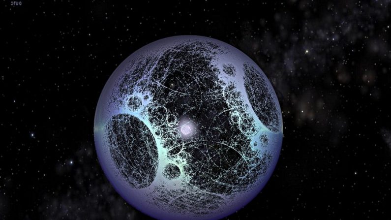 Une sphère de Dyson, imaginée en fractales. ( FlickR )