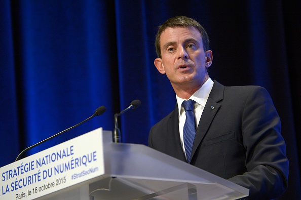 Le 16 octobre, le Premier ministre Manuel Valls a dévoilé la stratégie nationale pour la sécurité du numérique. (BERTRAND GUAY/AFP/Getty Images)