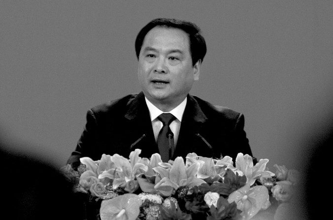 Li Dongsheng, ancien dirigeant du Bureau 610, l'agence de la police secrète chinoise, dans le Grand Hall du Peuple à Pékin le 14 octobre 2007 (Frederic J. Brown/AFP/Getty Images)