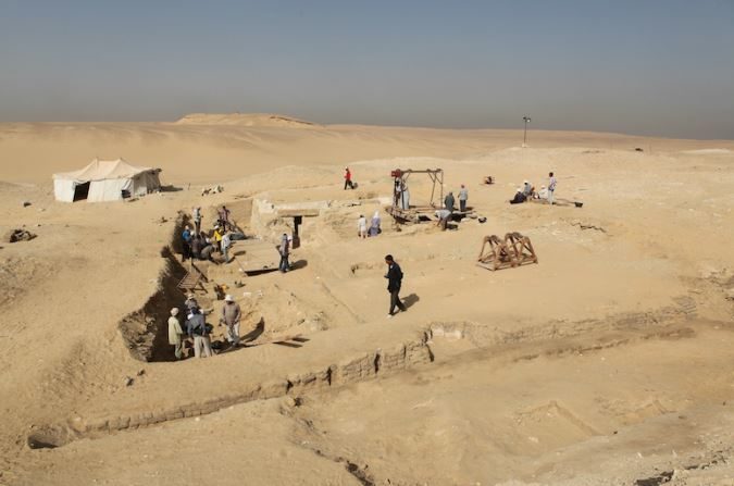 Le site de fouilles où le bateau a été retrouvé. (Czech Institute of Egyptology)