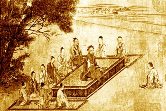 Confucius et ses disciples (Domaine public)