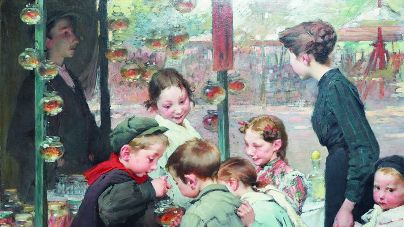 Jean Geoffroy (1853-1924), dit Géo. Les Poissons rouges (1914). Huile sur toile. 69 x 80 cm. (© Illustria)