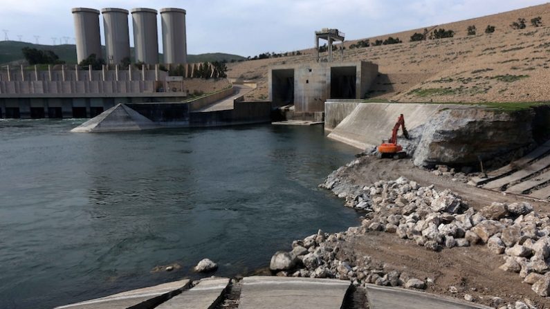 Le barrage de Mossoul. (SAFIN HAMED/AFP/Getty Images)