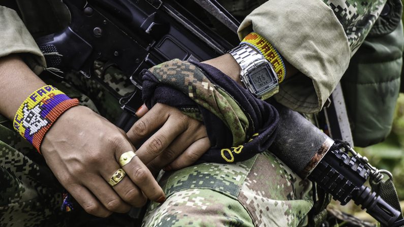 Dans un camp FARC. (LUIS ACOSTA/AFP/Getty Images)