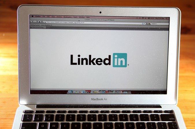 Le logo de LinkedIn sur l’écran d’un ordinateur portable le 27 janvier 2011 à San Anselmo, Californie (Photographie par Justin Sullivan/Getty Images)