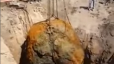 Excavation d’une météorite géante en Argentine