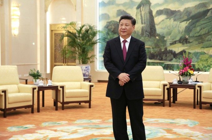 Le dirigeant du Parti communiste chinois Xi Jinping, au Grand palais du Peuple à Pékin, le 25 juillet 2016. (Comment Hwee Jeune / AFP / Getty Images